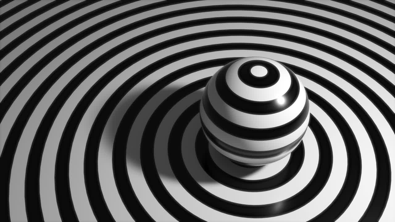 esfera negra y blanca