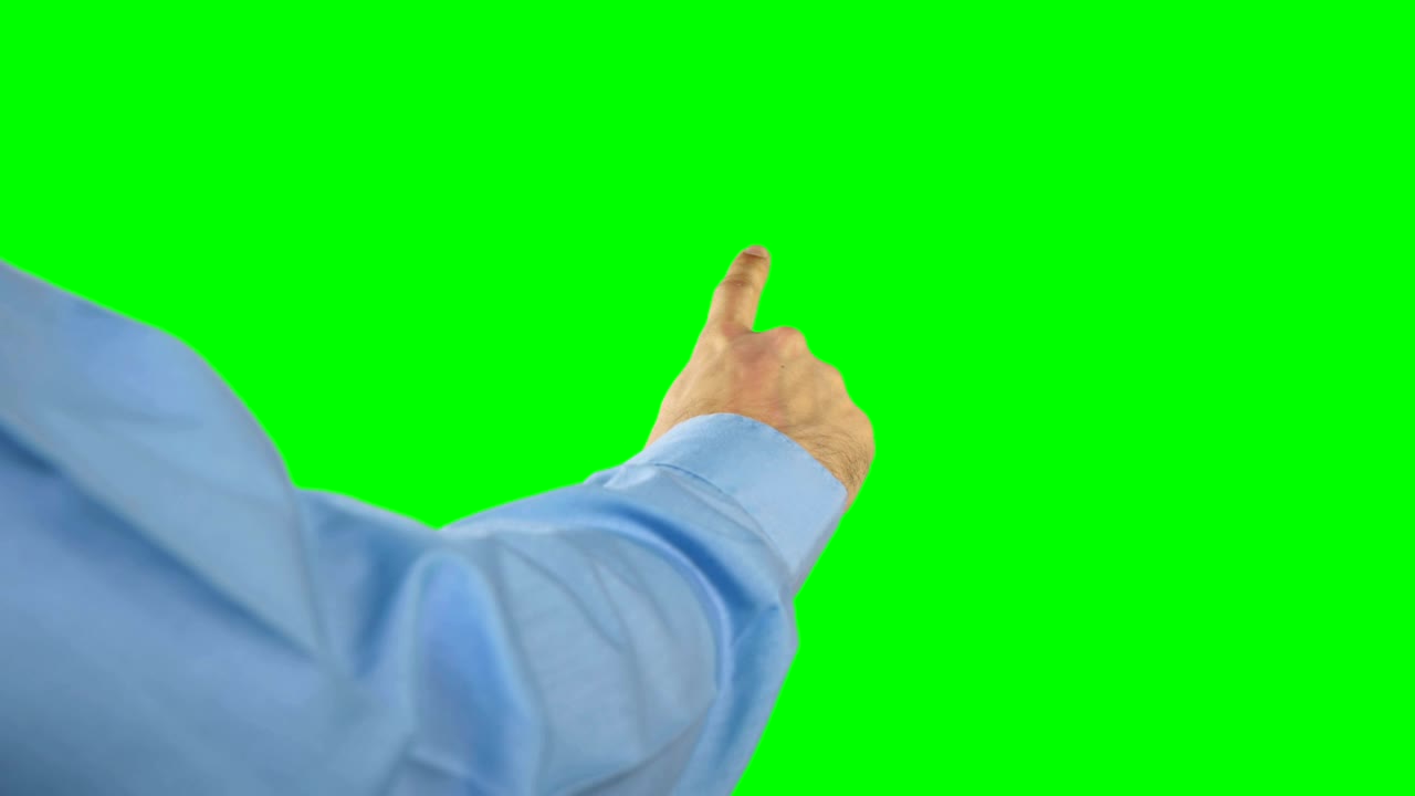 디지털 스크린 4k를 만지는 남자의 손