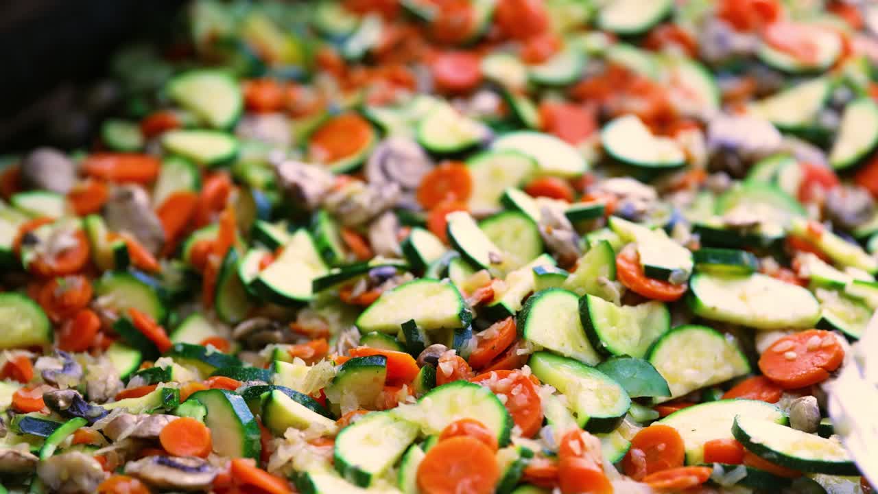 Vegetarian Food of Roasted and Grilled Vegetables