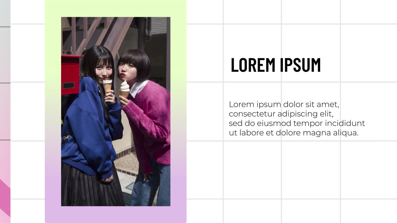 Diverse Urban Portraits with Ice Cream and Lifestyle Scenes