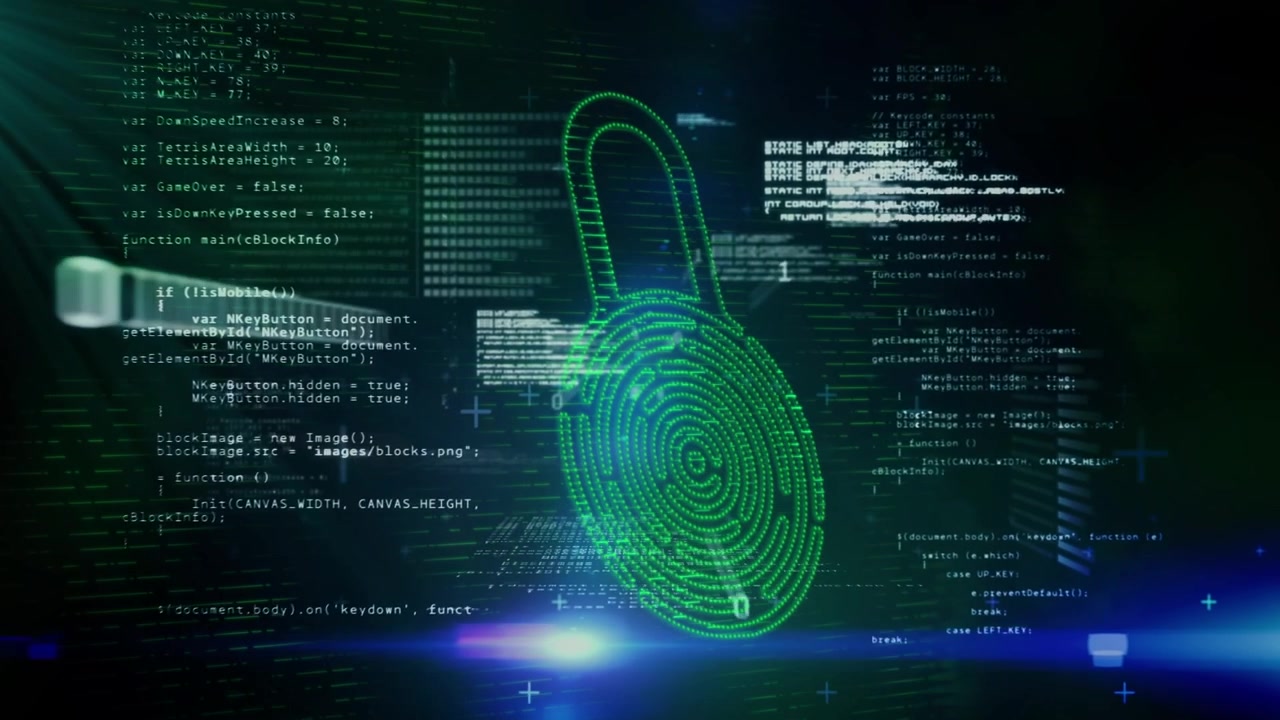 Digital video of programming scripts with computer network security lock