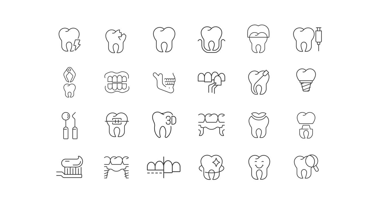 Dental Care Icons
