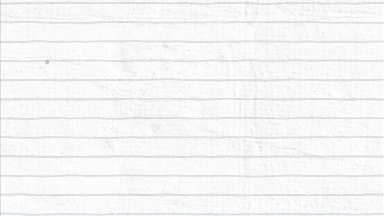 Digital animation of multiple school concept icons and mathematical equations on white lined paper