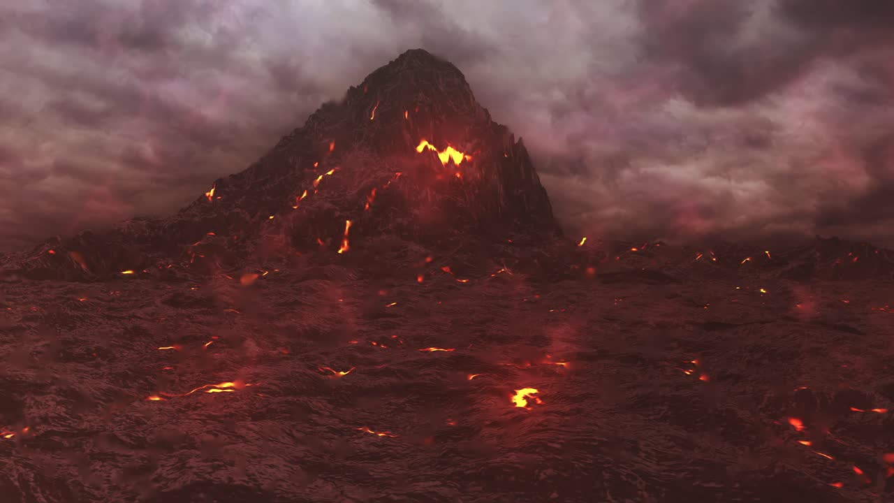 Volcanic Mountain Eruption
