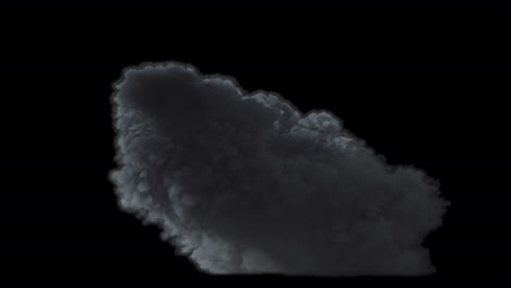 efecto de explosión y humo