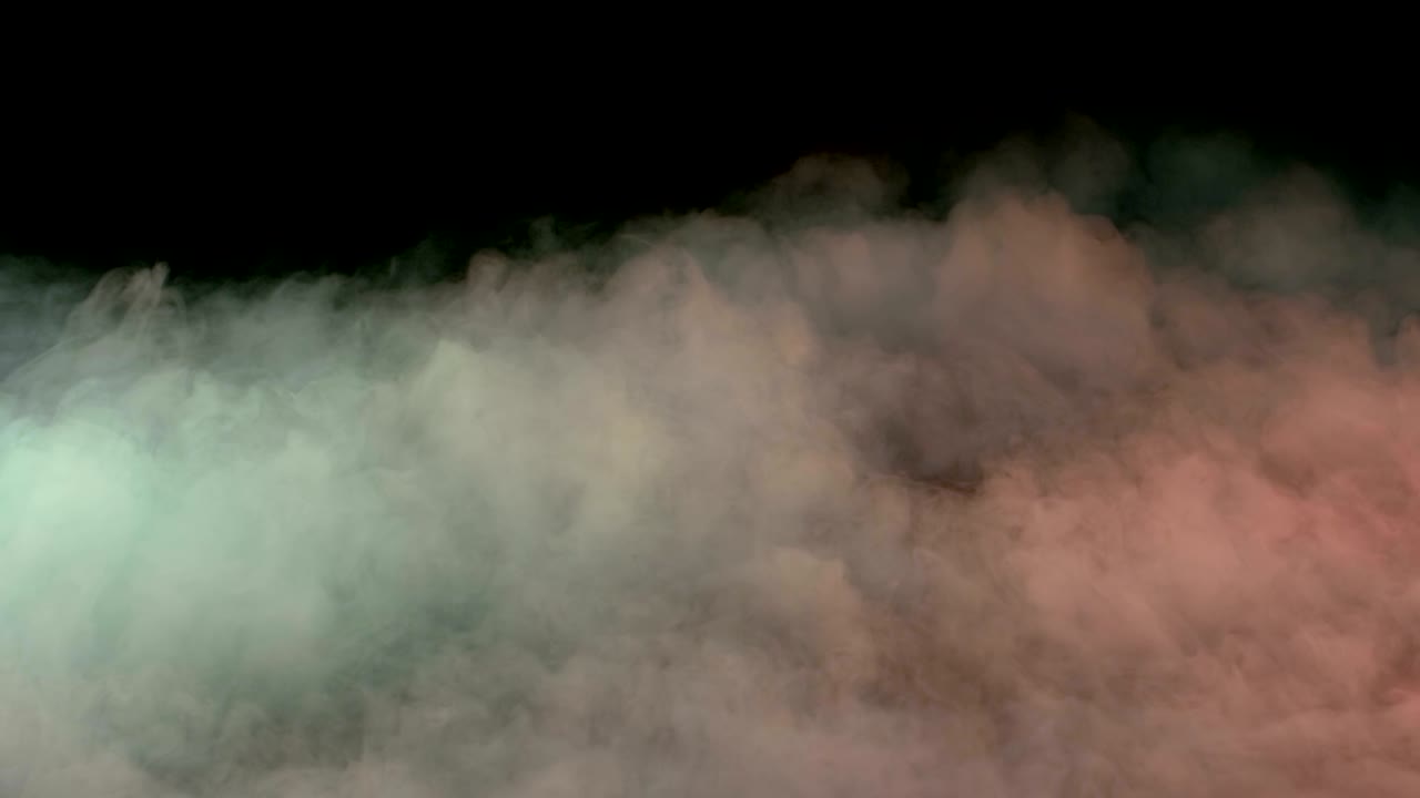 현실적인 건조 얼음 연기 구름