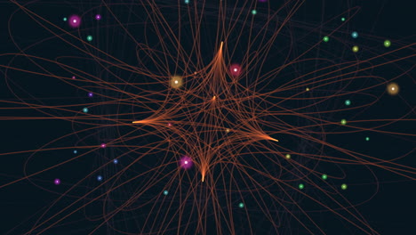 red multicapa conexiones intrincadas ilustradas a través de líneas y puntos