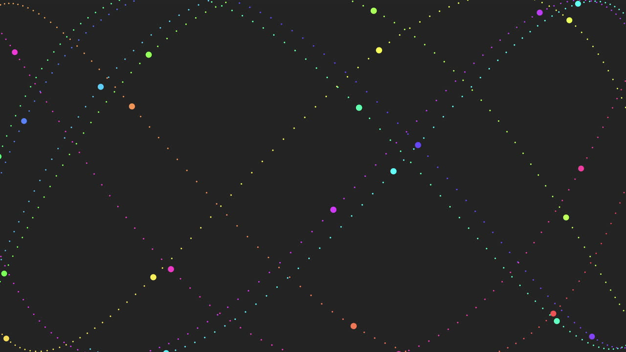 A captivating image featuring a grid pattern composed of colorful dots in shades of purple, blue, and green. The arrangement creates an intricate and visually appealing design