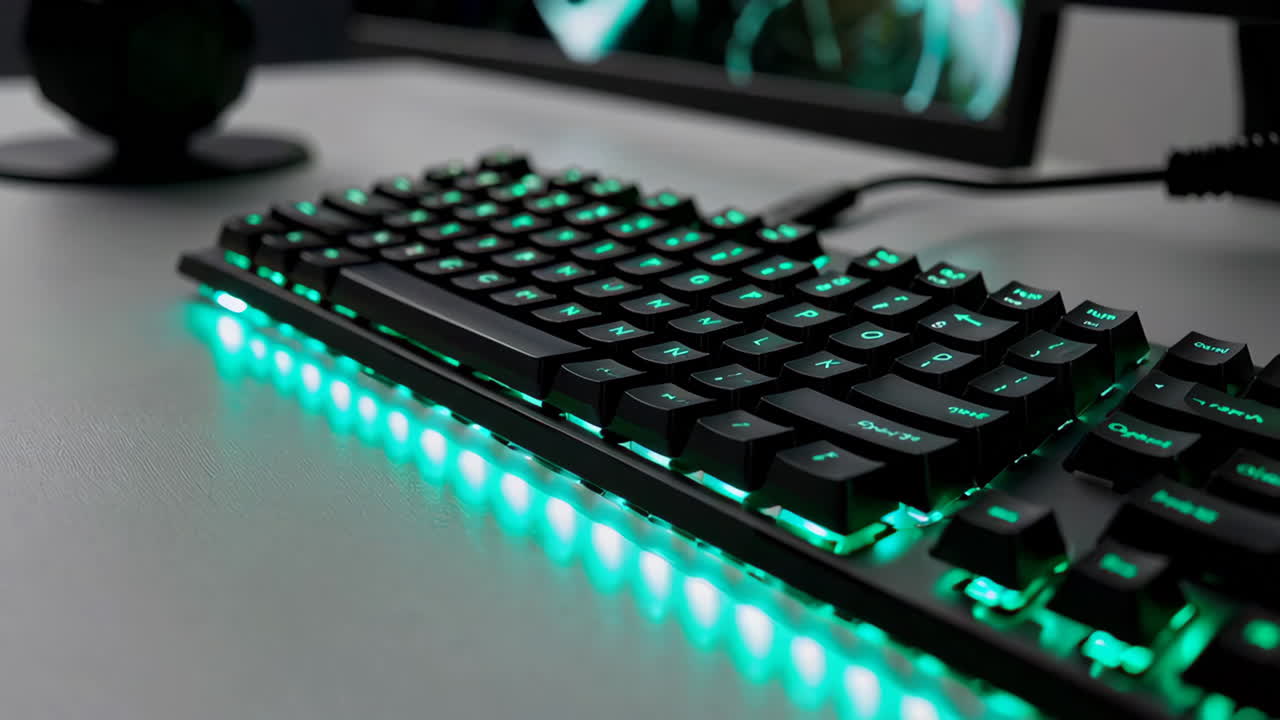 Gaming Keyboard with RGB Lighting