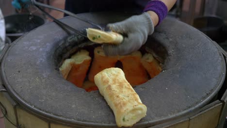 Taiwan-food-bake-pie,-biscuit