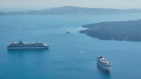 Tourist-cruise-ships-pass-through-Greek-waters