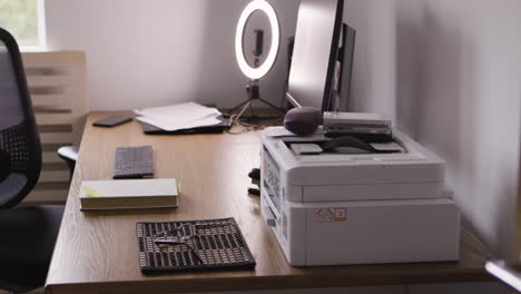 office desk setup