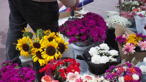 flowers for sale on the street