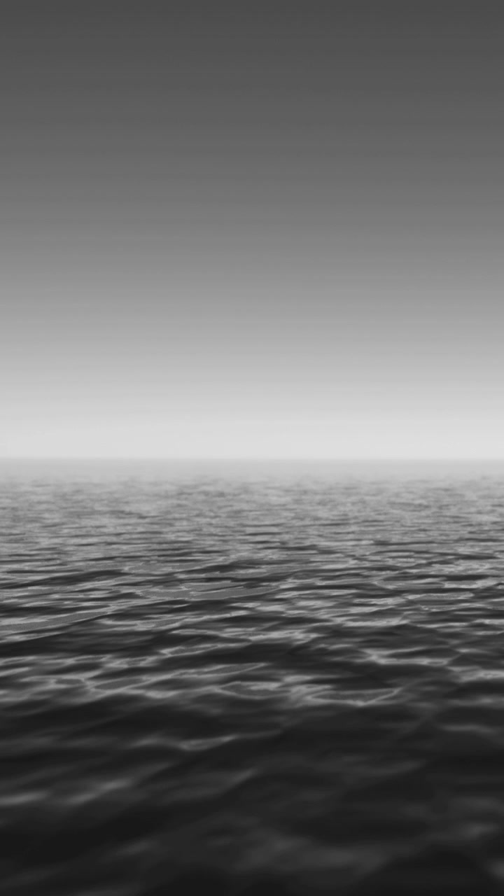 Calm sea view with gentle waves and clear sky at dusk over the horizon