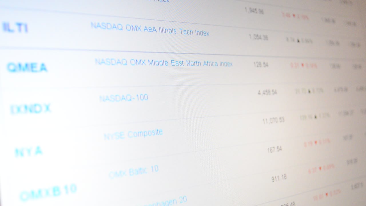 Stock market trend . Stock market board stock exchange