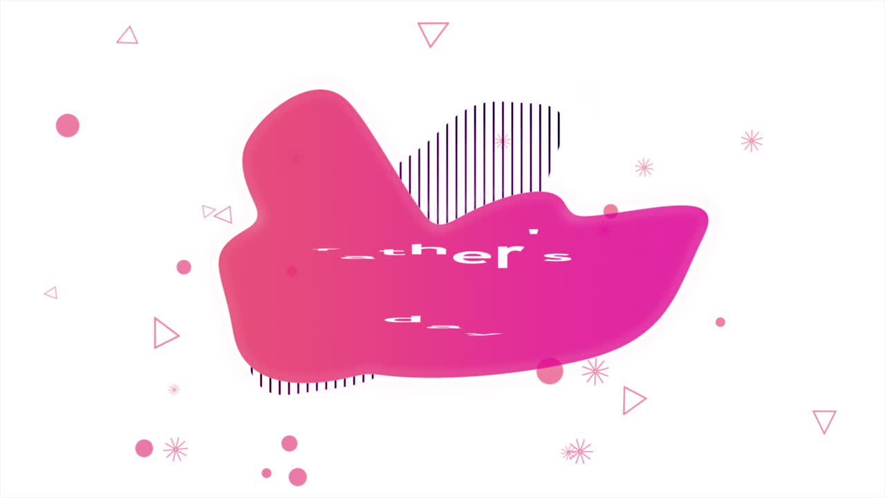 Fathers Day with memphis geometric pattern