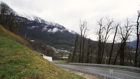 mountain road scenery