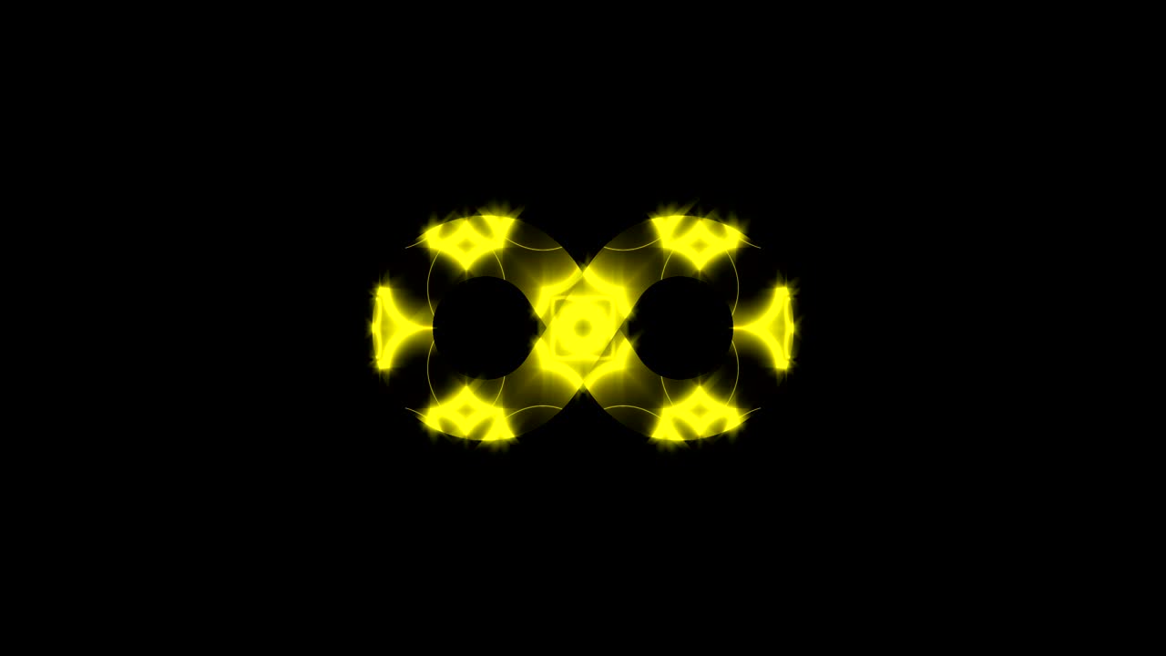 금색 무한 기호와 함께 추상적인 배경