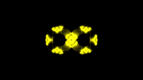 abstract background with gold infinity sign