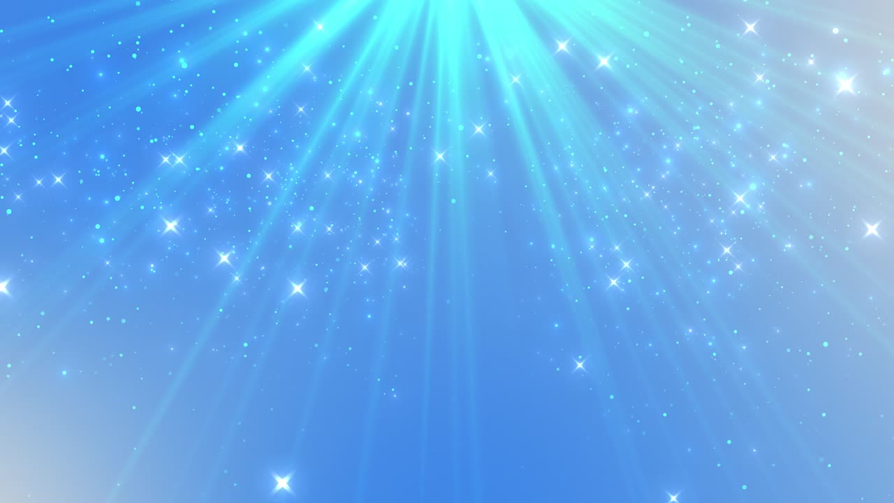 Abstract 4k blue shining glitter particles bokeh cyberspace technology digital animation new motion