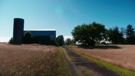 Sliding-shot-of-Farm-House