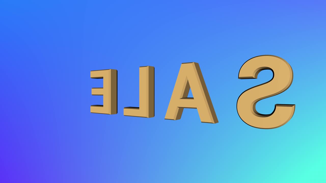 animación de signo de temporada de venta atractiva brillante brillante