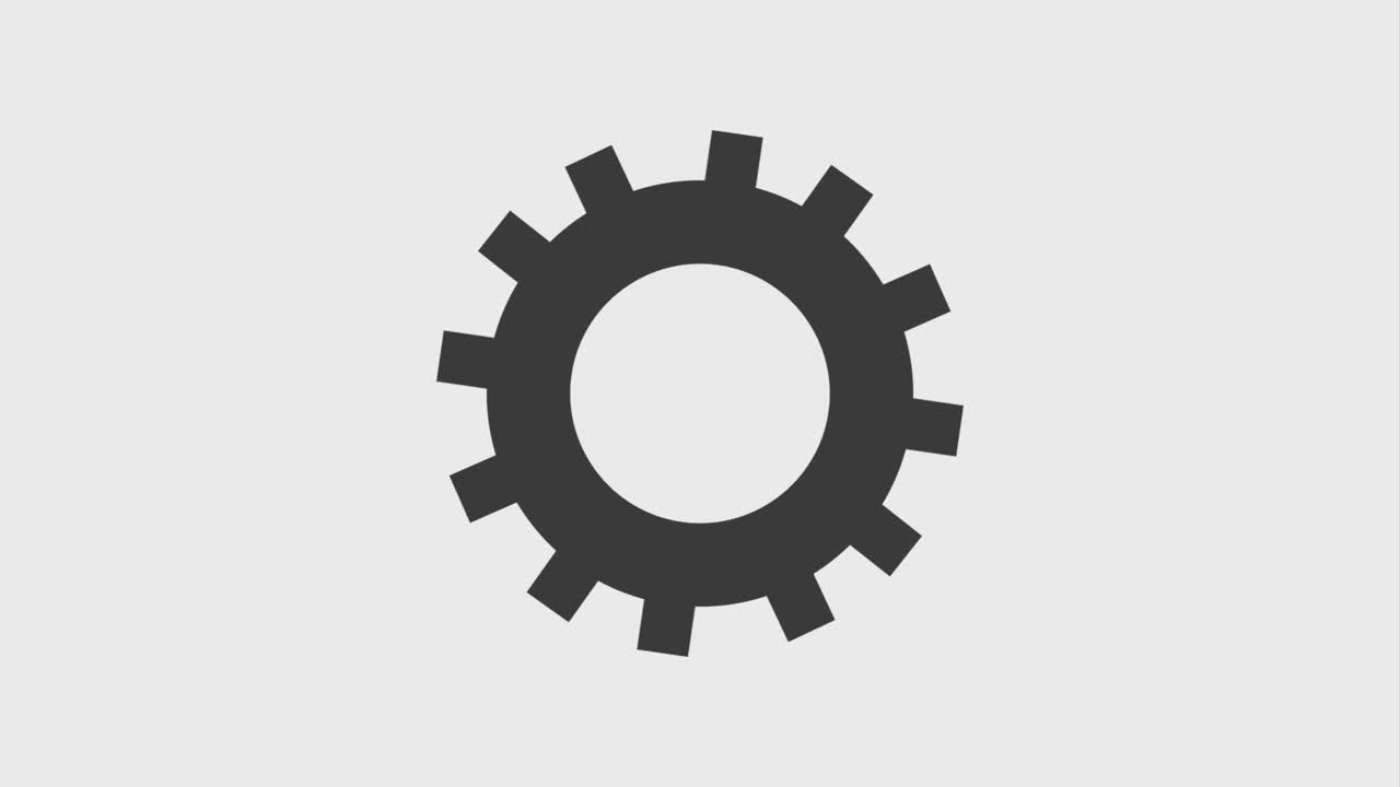 iconos de giro de engranajes