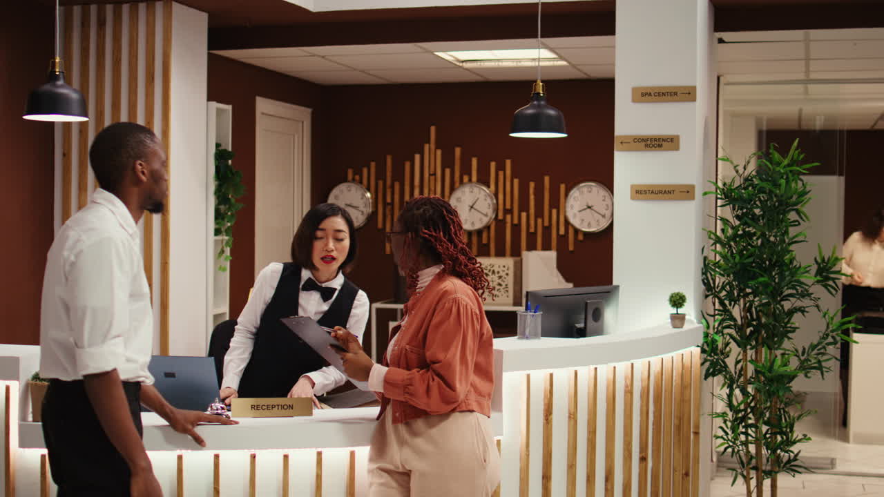 Concierge personnel performing tasks