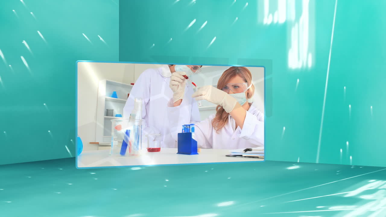 과학 및 화학 몬테이지