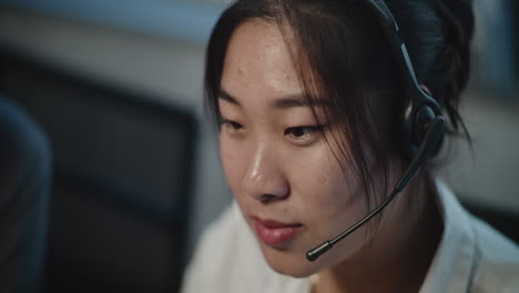 asian customer service representative