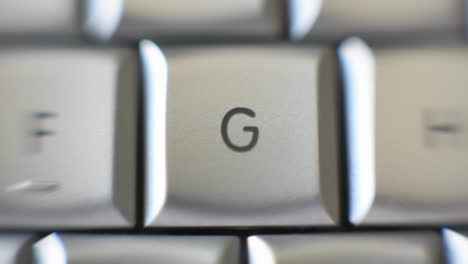 the letter g is on a computer keyboard