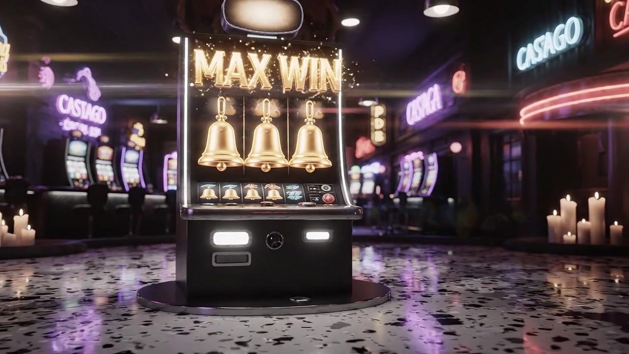 Uno scorcio di eccitazione: slot machine illuminate in un vivace ambiente di casinò con luci al neon brillanti e simboli a tema che evocano un'atmosfera emozionante.
