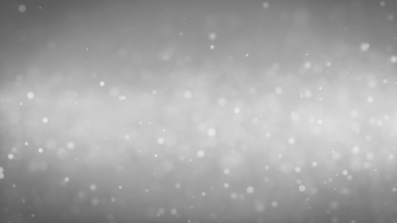 Moving Blurred Particles On White Background. 4K Video