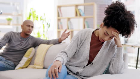 Couple,-divorce-and-argument-in-conflict-on-sofa