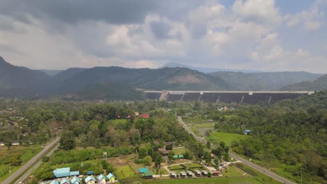 泰國nakhon nayok的泰國水庫的風景景觀