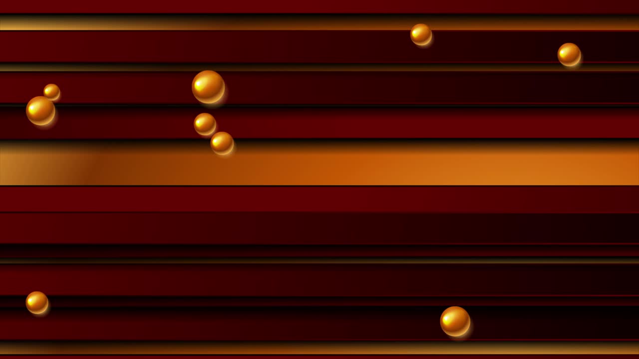 rayas rojas y cuentas de bronce fondo de movimiento de tecnología abstracta