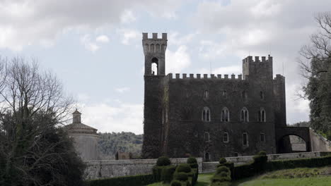 ancient stone castle in italy