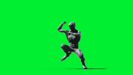 animación de monstruos aterradores. físico, movimiento, desenfoque. animación realista en 4k. pantalla verde