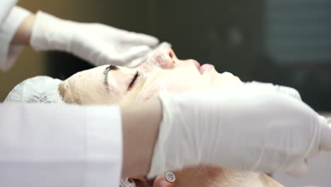 facial treatment in a spa