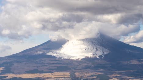 slow pan from left to right across mt