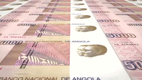 banknoten von fünftausend angolanischen kwaza der republik angola, bargeld