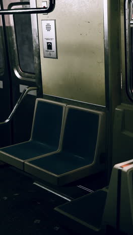 empty subway seats