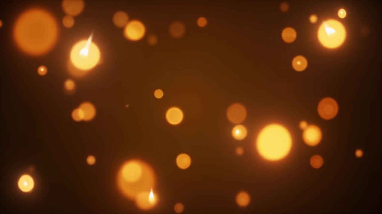 Abstrakt bakgrund med svävande gyllene bokeh-partiklar