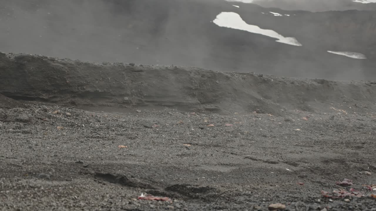 Steam from an underwater volcano cooks water and comes to beach