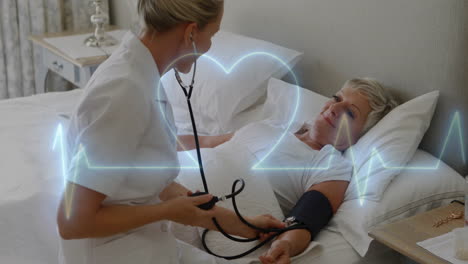 animation of medical data processing over diverse doctor and patient in hospital