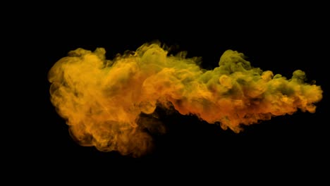 colored torch smoke.