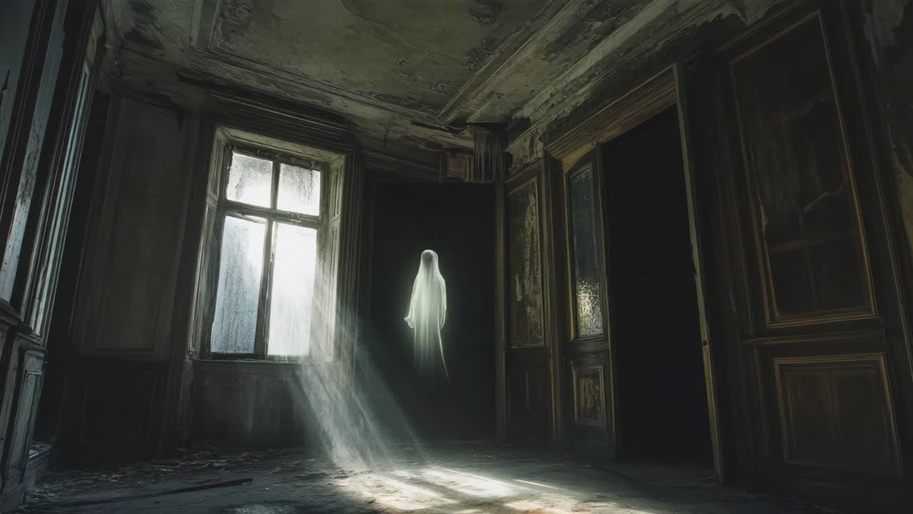 Ghost in an Abandoned Mansion