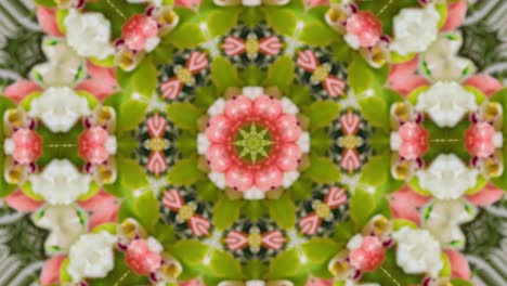 abstract background kaleidoscope, floral psychedelic pattern