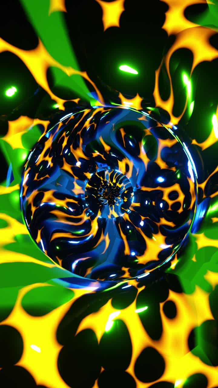 Portal to the Prism Dimension. Vertical looped animation