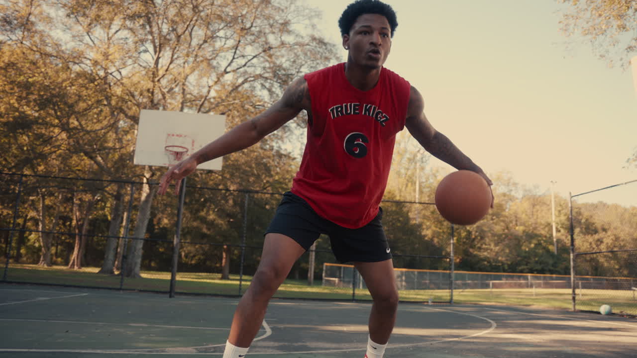 Basketball Player Dribbling